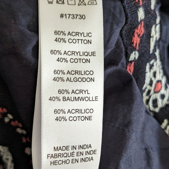 Anthropologie Woven Puff Sleeved Cropped Tie Back Top Boho Left Coast Collection - Picture 9 of 11